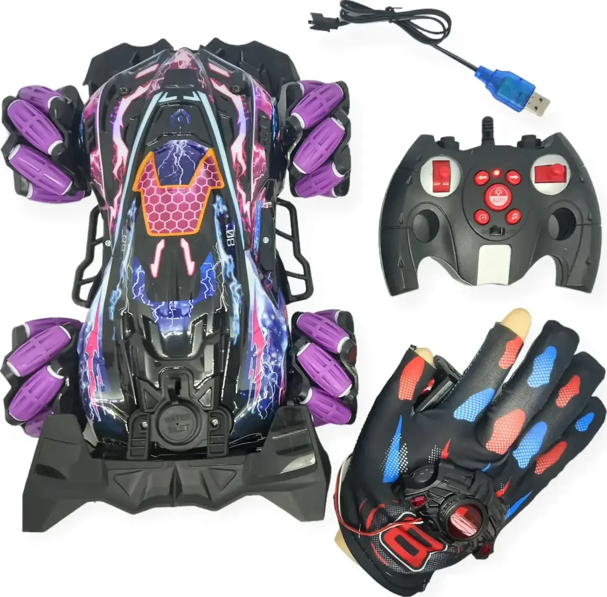 Гоночна машина трансформер Spray Car 21003 з парогенератором радіокерування жестами руки + пульт, фото 1