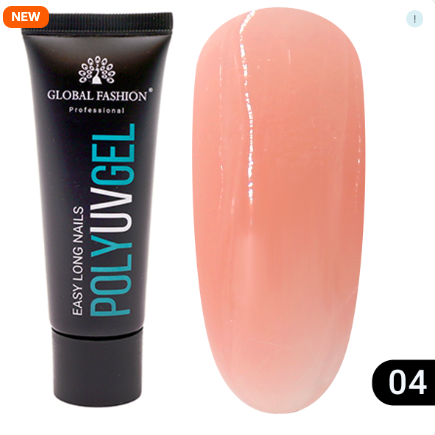 Класичний полігель Global Fashion 30 г No04, фото 1