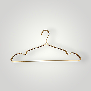 Металеві вішалки плічки 41 см золоті  для одягу 5 шт упаковка