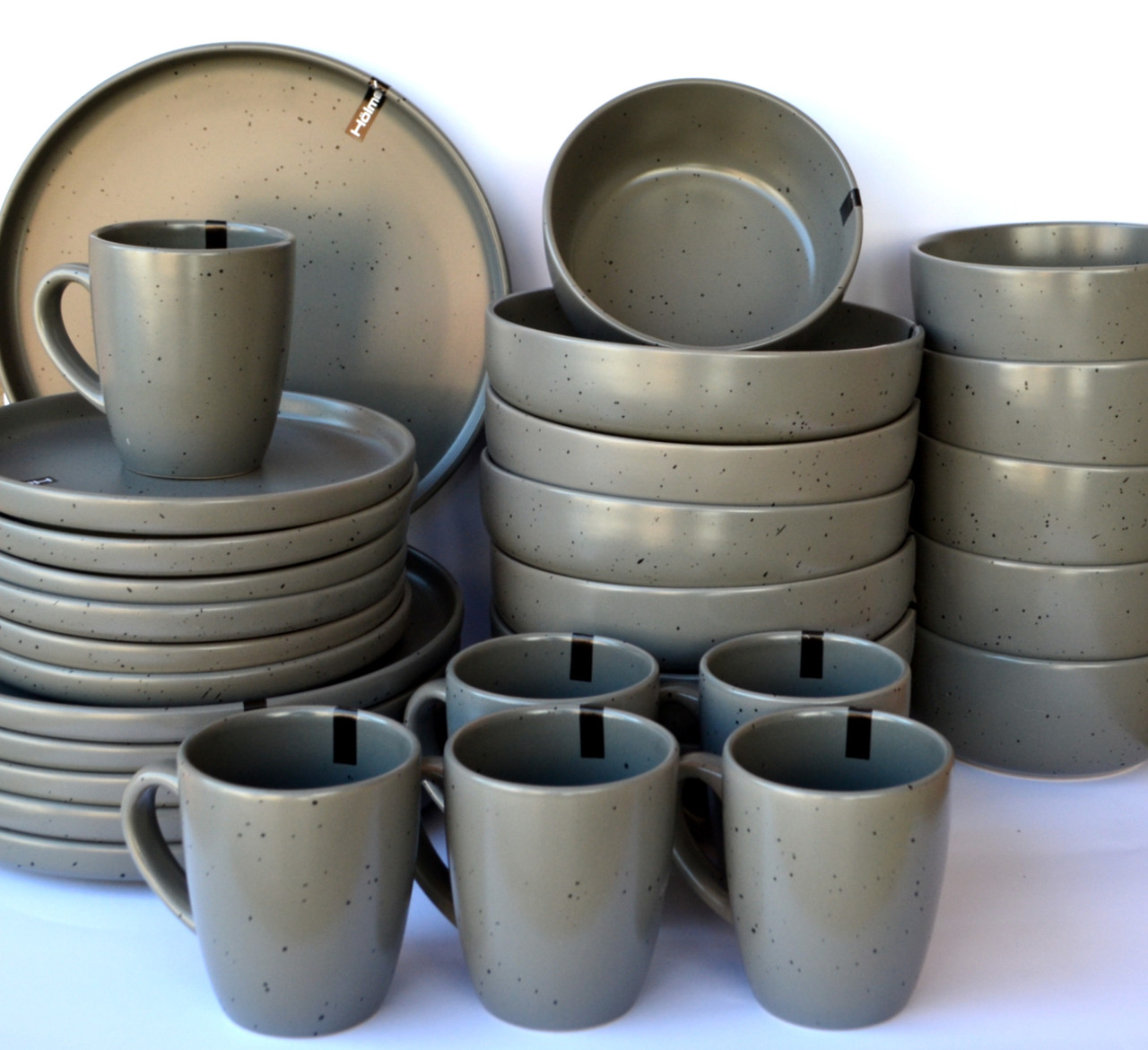 Сервіз Holmer 30 предметів сірий Shadow Stone