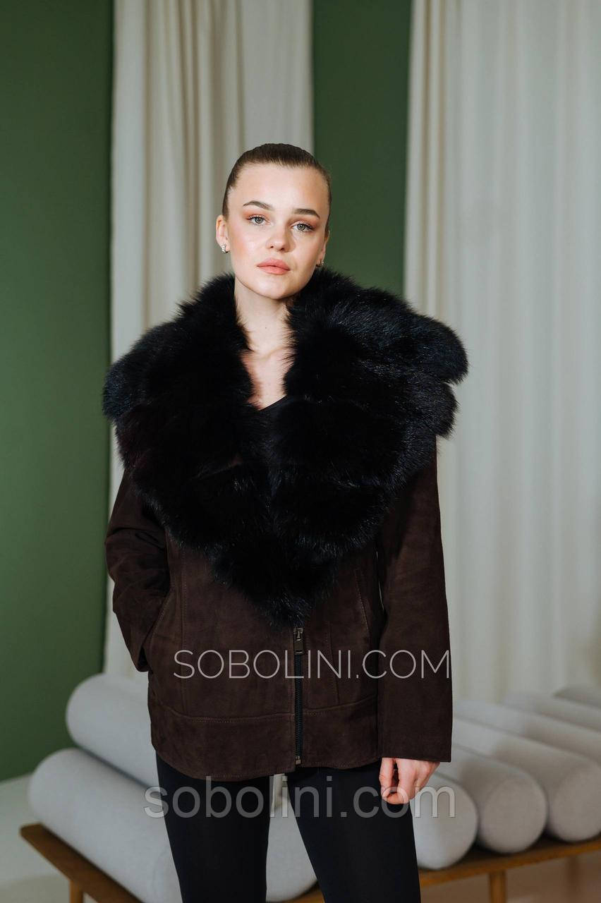 Куртка косуха з натуральної замші, фото 1