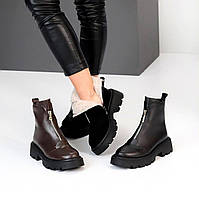 Сапоги женские зимние на молнии кожа, замша 36-40