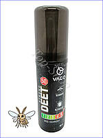 Спрей VACO Strong DEET 50 від комарів кліщів і мух 80 мл