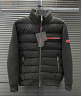 Куртка Prada Прада чорна нова стильна жіноча фліс демісезонна брендова якість