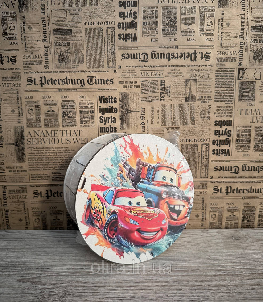 Подарунковий бокс з кришкою малий тачки Маквін, фото 1