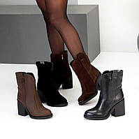Сапоги женские зима на каблуках на молнии 36-40