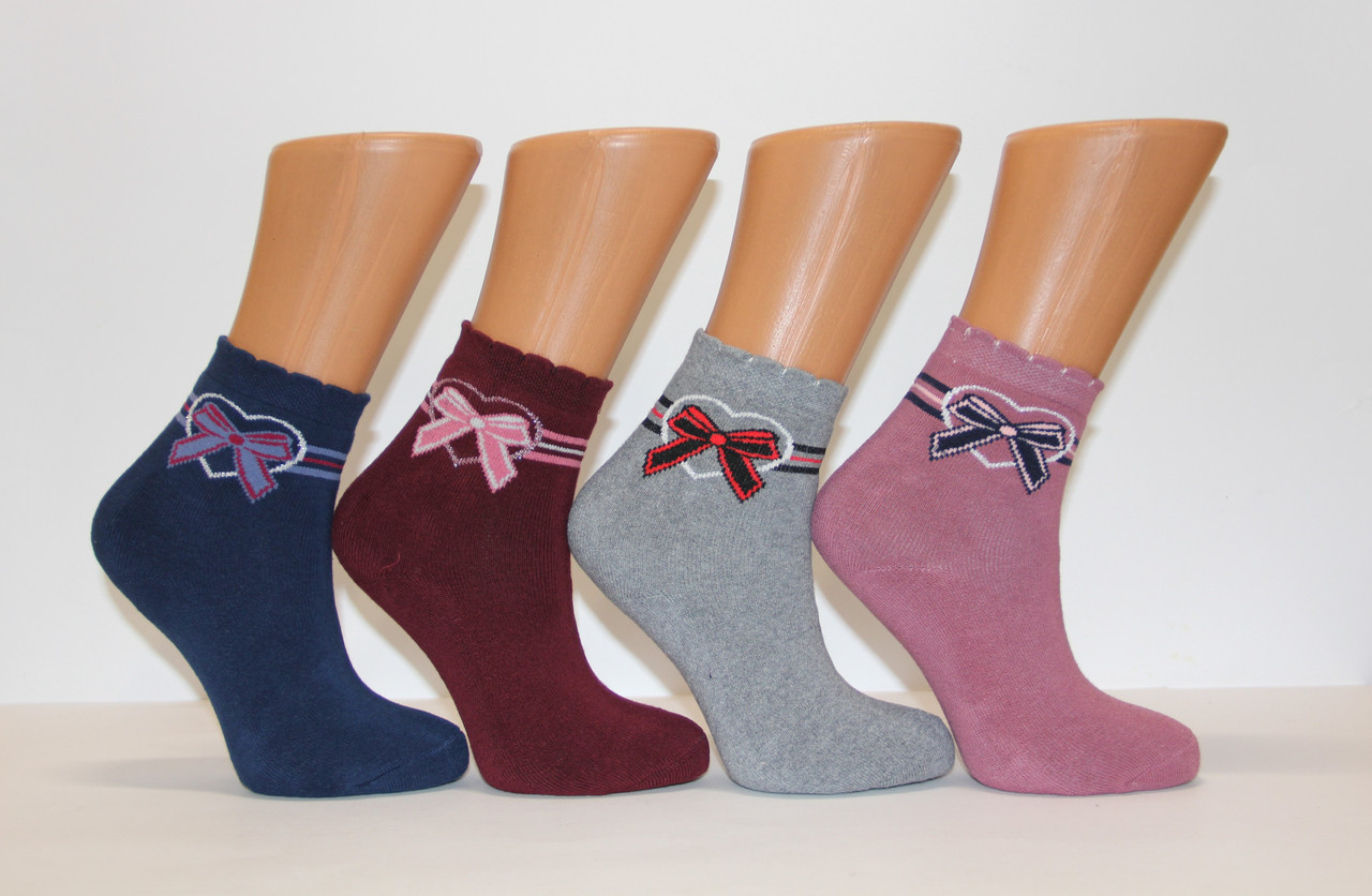 Дитячі шкарпетки махрові Pier Lone б/р 5-6 H-572 бантик люрексом, фото 1