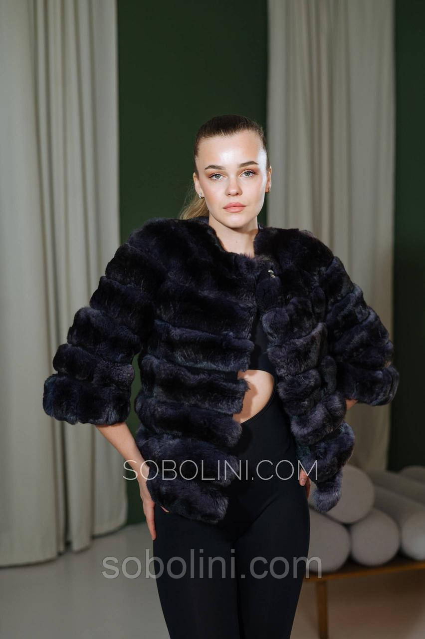 Коротенька шубка з хутра Шиншили, фото 1