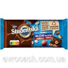 Шоколадка Studentska Mlecno-Horka молочно-чорна 170 гр, фото 1