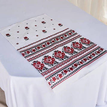 Рушник для кухні - 100% бавовна рогожка, розмір 46.5 * 59.5 малюнок - Вишиванка. Код/Артикул 103853