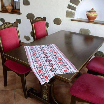 Рушник для кухні - 100% бавовна вафельна тканина, розмір 44 * 71 малюнок - Орнамент. ПП"Світлана-К" Код/Артикул 100779