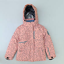 Зимова термокуртка для дівчинки 146 "Еля" підліткова дитяча світловідбивна рефлектив