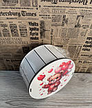 Подарунковий бокс з кришкою малий круглий, фото 2