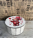 Подарунковий бокс з кришкою малий круглий, фото 5