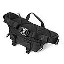 Тактична бананка чоловіча нагрудна поясна сумка TAC-3 Setka Black чорна тканина Оксфорд Україна, фото 7