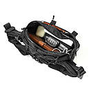 Тактична бананка чоловіча нагрудна поясна сумка TAC-3 Setka Black чорна тканина Оксфорд Україна, фото 9