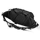 Тактична бананка чоловіча нагрудна поясна сумка TAC-3 Setka Black чорна тканина Оксфорд Україна, фото 3