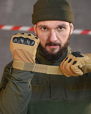 Рукавички тактичні кайот TACT, фото 4