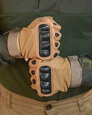 Рукавички безпалі кайот TACT, фото 4