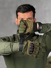 Рукавички тактичні сенсорні карбонова вставка ГР4257, фото 2