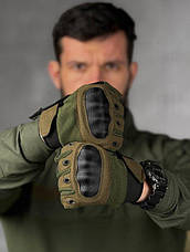 Рукавички тактичні сенсорні карбонова вставка ГР4257, фото 3