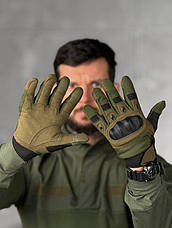 Рукавички тактичні сенсорні карбонова вставка ГР4257, фото 4