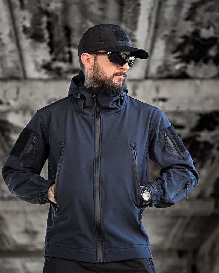 Тактична куртка Soft Shel синій ВТ6474