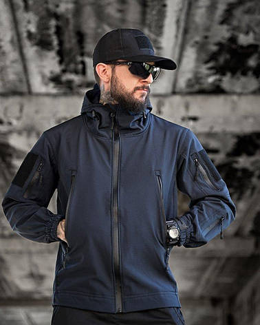 Тактична куртка Soft Shel синій ВТ6474, фото 1