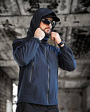 Тактична куртка Soft Shel синій ВТ6474, фото 4