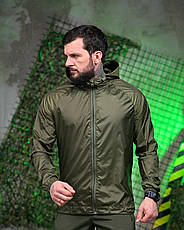 Ветровка  дощовик кишеня олива  ЛЛ6009, фото 2