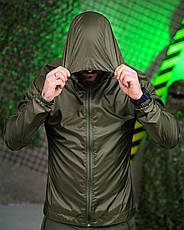 Ветровка  дощовик кишеня олива  ЛЛ6009, фото 4