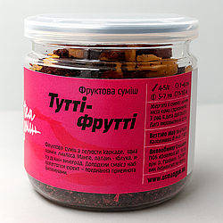 Фруктово-квітковий чай із яскравим ароматом “Тутті-Фрутті” у банці 80 г