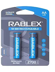 Акумулятор AA R6 Rablex 2700 mAh 1.2V (ціна за 1 акумулятор)