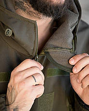 Демісезонна тактична куртка софтшел masad олива, фото 4