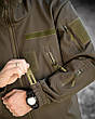 Демісезонна тактична куртка софтшел masad олива, фото 8
