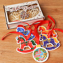 Набір Новорічних іграшок Синички. Новорічні іграшки та прикраси. Іграшки на ялинку