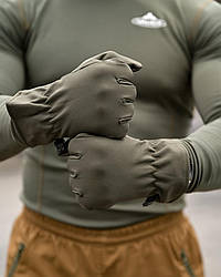 Зимові рукавички SOFSHELL oliva ВТ6325