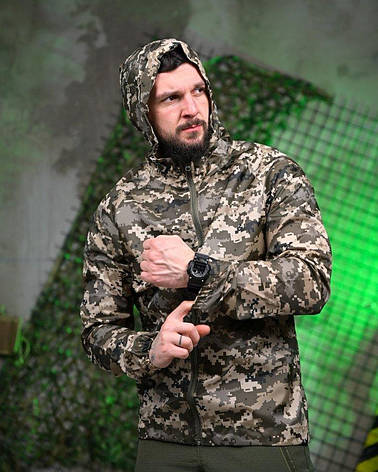 Вітровка дощовик піксель кишеня ТН6562, фото 1