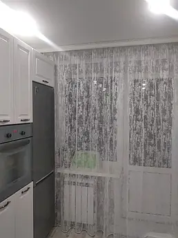 Тюль жакард в кухню