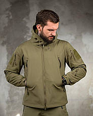 Тактичний костюм софтшов softshell олива ВТ7949, фото 4