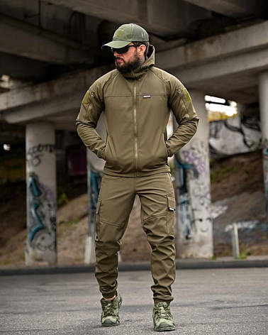 Тактичний костюм софтшел Oblivion олива ВТ0599, фото 1