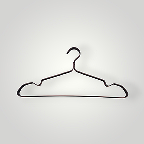 Металеві вішалки плічки 41 см бронзові  для одягу 5 шт упаковка