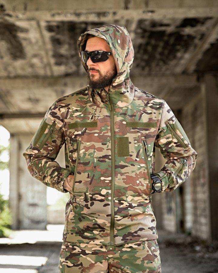 Тактична куртка SoftShell софтшел Armageddon мультикам ВТ0478