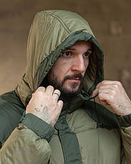 Якісна куртка чоловіча geron олива/хакі ТР6304, фото 3