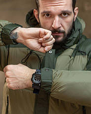 Якісна куртка чоловіча geron олива/хакі ТР6304, фото 5