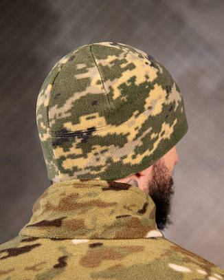 Флісова шапка Герб піксель ВТ7660, фото 3