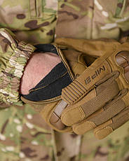 Зимові рукавички Mechanix energy із захисними накладками койот ВТ7557, фото 4