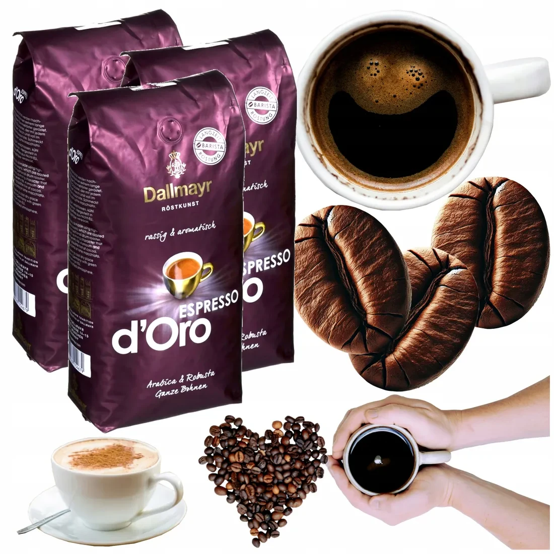 ОРИГИНАЛ! Кофе в зернах Dallmayr Espresso d'Oro 1kg, Германия