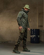 Демісезонний тактичний костюм софтшол Softshell ROCKET олива НП4862, фото 2