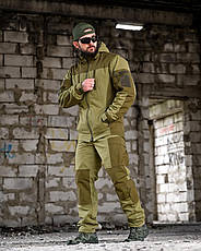 Зимовий тактичний костюм гірка retouch на флісі олива ВТ7682, фото 3